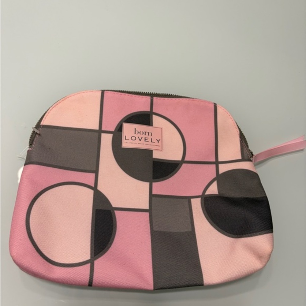 SJP by Sarah Jessica Parker Pink and Black Cosmetic Bag